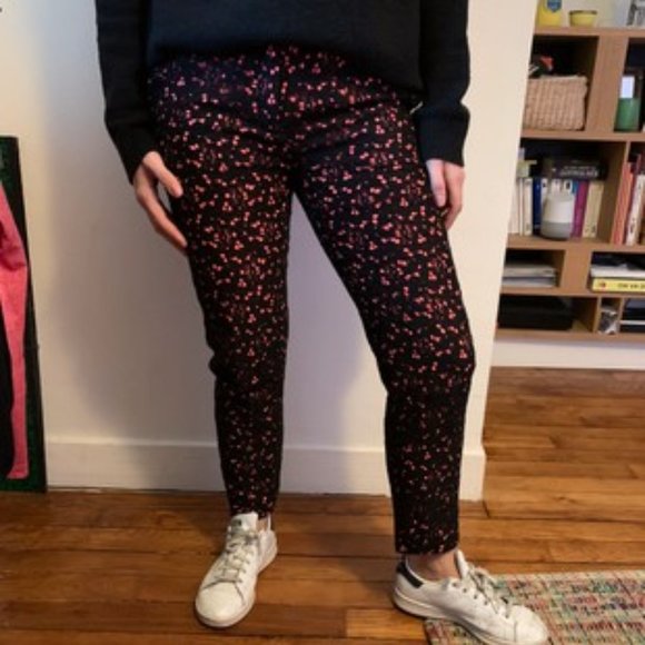 7/8 Pants Sandro lace fushia and black - Picture 1 of 7